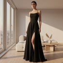 Elegant lace evening dress with sophisticated formal styling