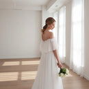 Elegant mesh Prom dress for wedding ceremonies and receptions