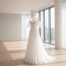 Elegant mesh Prom dress for wedding ceremonies and receptions