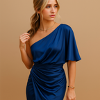 Elegant slim-fit dress for women with timeless minimalist design, perfect for work, formal events, and evening occasions.
