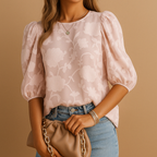 Floral elegant top for women with flattering fit and chic design, perfect for casual days, office wear, and formal occasions.