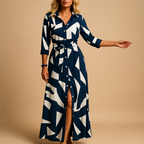 Long summer dress for women with loose fit and breathable fabric, perfect for beach days, summer outings, and evening walks.