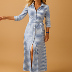 Long summer dress for women with loose fit and breathable fabric, perfect for beach days, summer outings, and evening walks.
