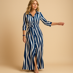 Long summer dress for women with loose fit and breathable fabric, perfect for beach days, summer outings, and evening walks.