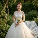 One shoulder wedding dress with graceful pettiskirt silhouette
