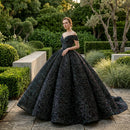 Sequined lace sleeveless wedding dress with elegant bridal styling