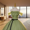 Sequined lace sleeveless wedding dress with elegant bridal styling