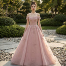 Simple and stylish princess bridal gown for wedding ceremonies