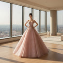 Simple and stylish princess bridal gown for wedding ceremonies