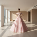Simple and stylish princess bridal gown for wedding ceremonies